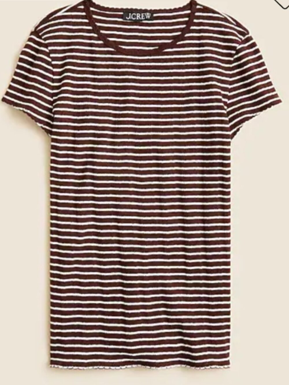 Striped pointelle t-shirt - Picture 2 of 6